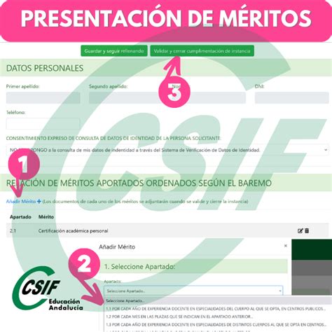 Documentos y certificaciones de méritos para oposiciones