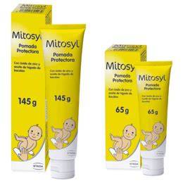 Fotografía de varios envases de la Crema Protectora Mitosyl en diferentes tamaños.