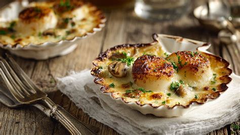Dégustation de coquilles Saint-Jacques
