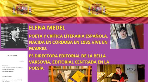 Foto de Elena Medel en un entorno de lectura o escritura