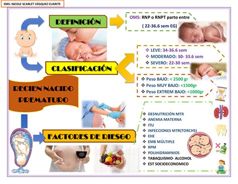 Esquema de la vulnerabilidad de neonatos prematuros a infecciones