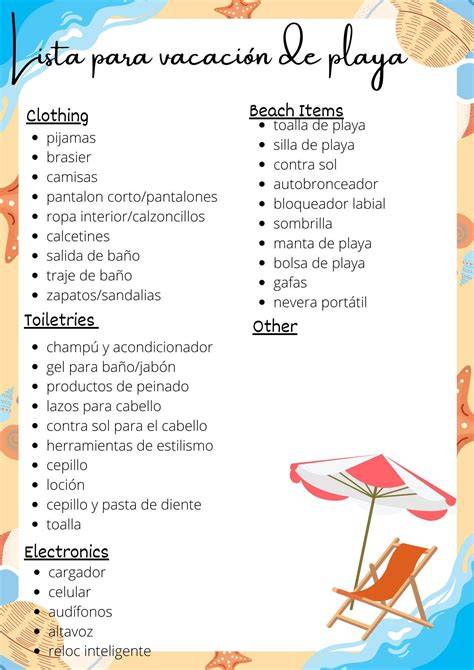 Lista de elementos esenciales para llevar a la playa con un bebé