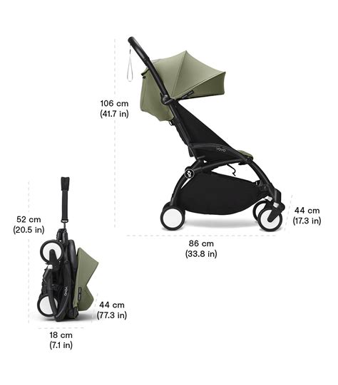 Silla de paseo Concord Quix.Plus plegada y desplegada (foto comparativa)
