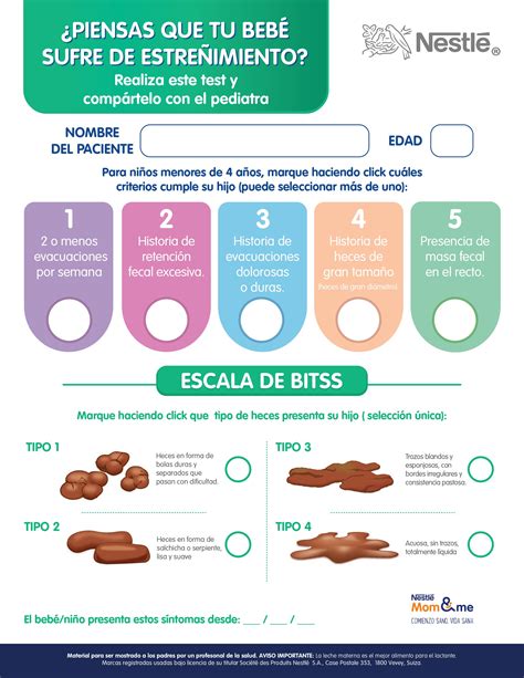 Infografía de síntomas de estreñimiento en bebés