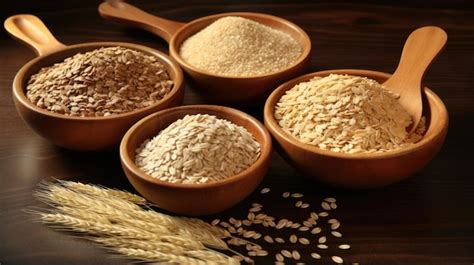 Cereales integrales variados para bebés (avena, quinoa, arroz integral)