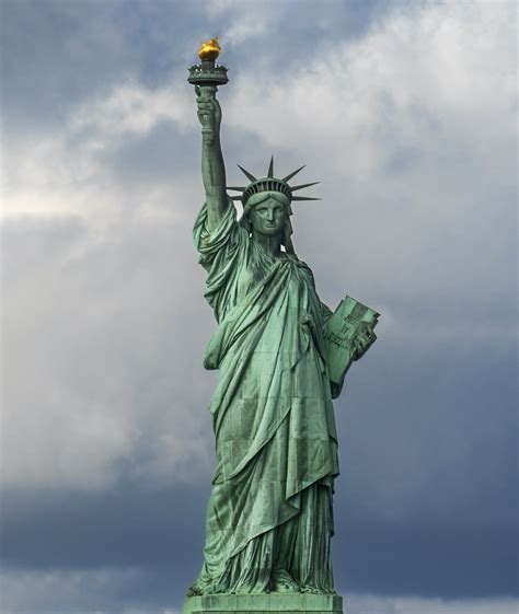 Foto del rostro de la Estatua de la Libertad en primer plano