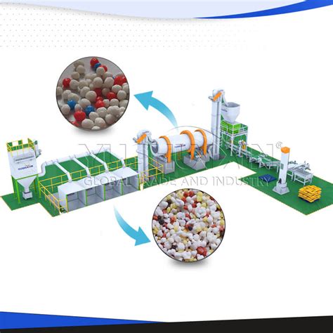 Ilustración conceptual de la línea de producción de fertilizantes BB