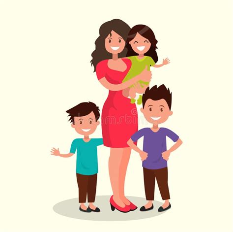 Ilustración humorística de una madre 