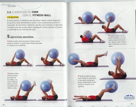 Esquema de ejercicios de pilates con fitball para niños