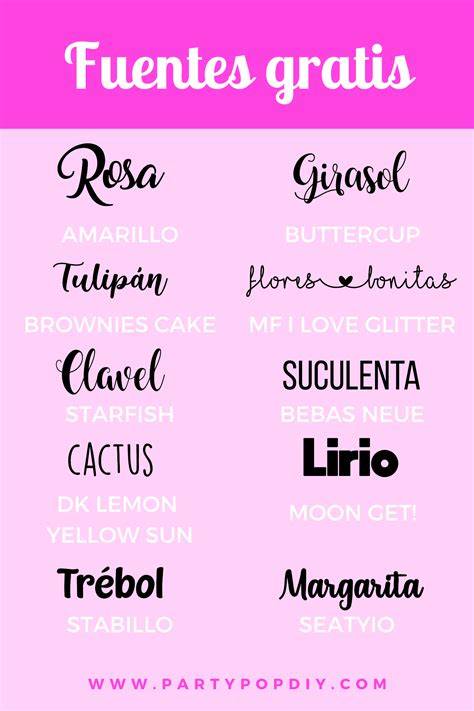 Diseño de texto con diferentes fuentes y estilos para redes sociales