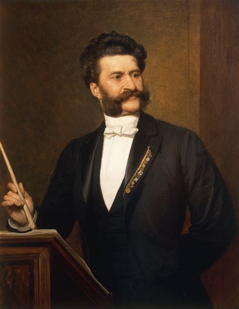 Retrato de Johann Strauss hijo en su juventud
