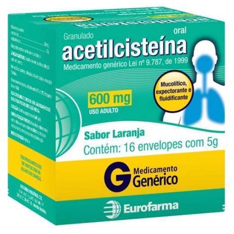 Imagen de una ampolla de acetilcisteína para nebulización