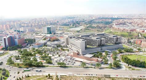 Fotografía aérea del nuevo edificio del Hospital 12 de Octubre