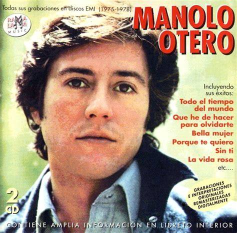Retrato fotográfico de Manolo Otero durante su etapa de mayor popularidad en los años 70