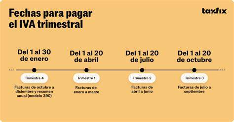 Esquema infográfico sobre el calendario fiscal de Bizkaia: trimestres y plazos de presentación del IVA y pagos fraccionados