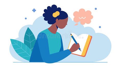 Ilustración de una persona escribiendo o dibujando, simbolizando la expresión creativa como respuesta a desafíos personales