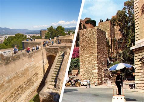 Esquema del puerto de Málaga con la Alcazaba, Gibralfaro y la Catedral, y la ubicación propuesta del rascacielos para contrastar el impacto visual.