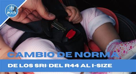 Infografía comparativa: Evolución de la normativa de seguridad infantil (R44 vs R129/i-Size) destacando los criterios de altura frente a peso.