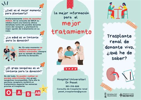 Infografía que muestra el proceso de trasplante renal en niños.
