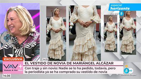Mariángel Alcázar vestida de novia