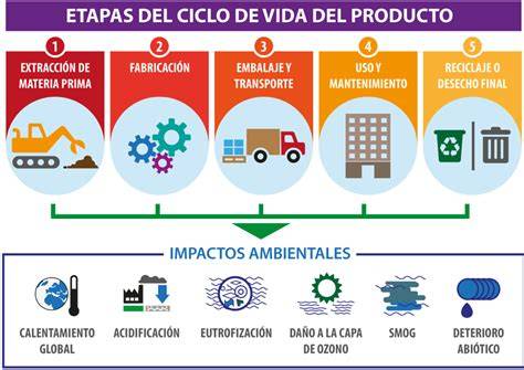 Esquema del ciclo de vida sostenible de los productos de bambú