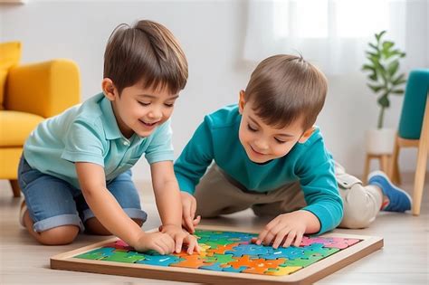Ilustración de niños resolviendo un rompecabezas en un escape room