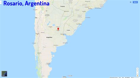 Mapa de Argentina destacando las ciudades de Rosario y Concordia, puntos clave en la infancia de Coti