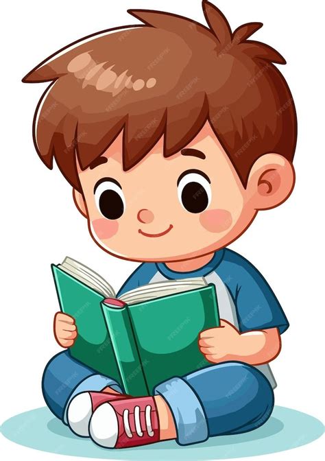Niño leyendo un libro de cuentos, con un monstruo amigable dibujado en la portada