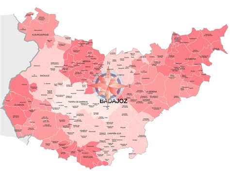 Mapa de ubicación de Badajoz, ciudad natal de la actriz Carolina Yuste