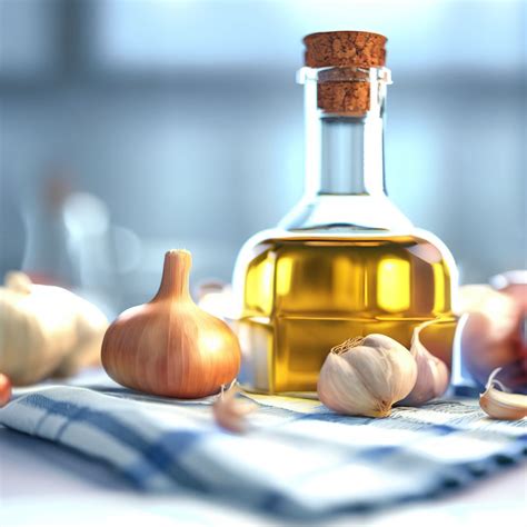 fotografía de ajo y cebolla pochándose en aceite de oliva