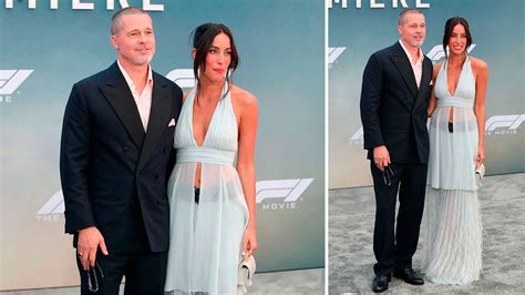 Brad Pitt e Inés de Ramón caminando juntos