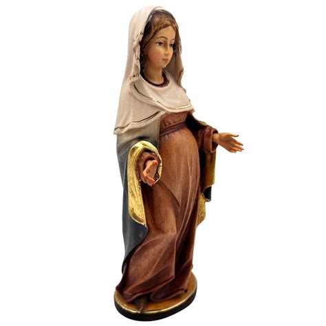 Detalle de la iconografía de la Virgen embarazada o Virgen de la O en el arte gótico