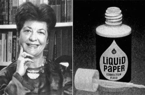 Bette Nesmith, inventora del líquido corrector.