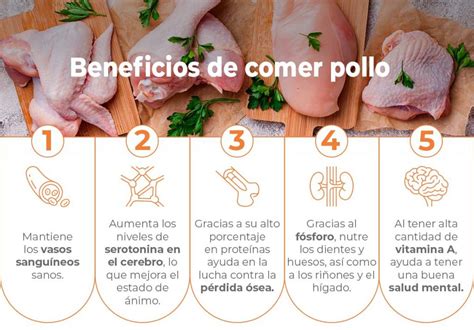 Infografía sobre los beneficios nutricionales del pollo para el crecimiento infantil