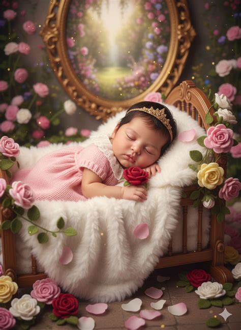 Bebé durmiendo plácidamente, con un brillo suave