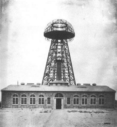 Representación de la Torre Wardenclyffe de Nikola Tesla