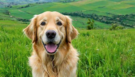 Comparativa visual entre las características físicas del Golden Retriever de línea británica (blanco/crema) y americana (dorado intenso).