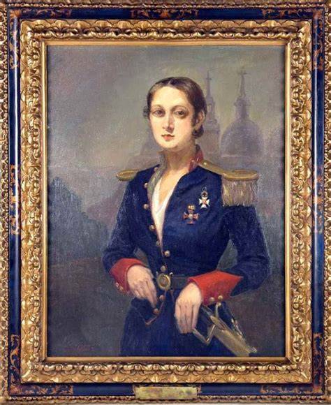 Retrato idealizado de Agustina de Aragón en una batalla
