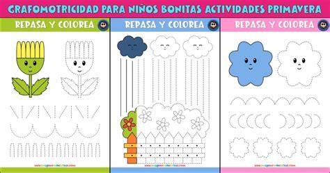 Niña realizando ejercicios de grafomotricidad con trazos