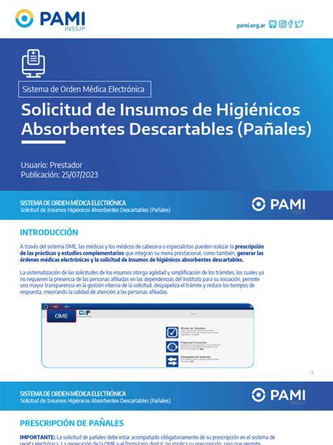 Esquema sobre el proceso de solicitud de pañales financiados desde la consulta médica hasta la farmacia