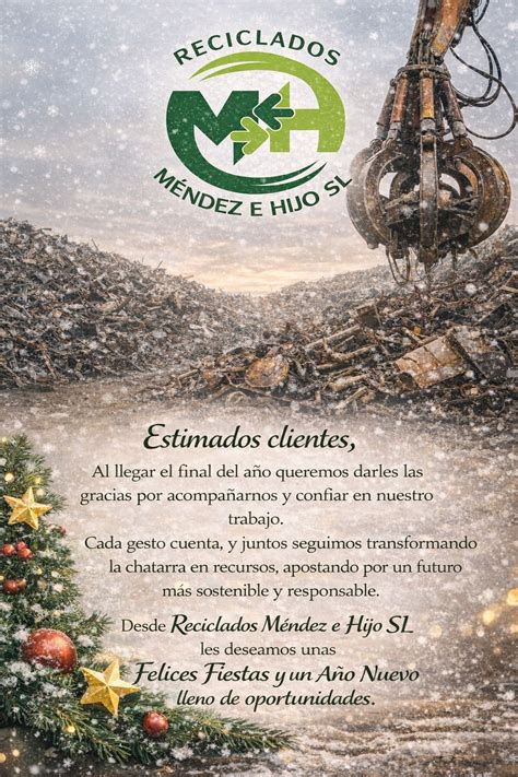 Equipo de Reciclados Méndez e Hijo procesando metales