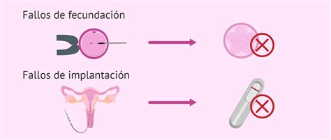 Esquema que ilustra las diferentes causas de fallo de implantación, divididas en embrionarias, uterinas y sistémicas.