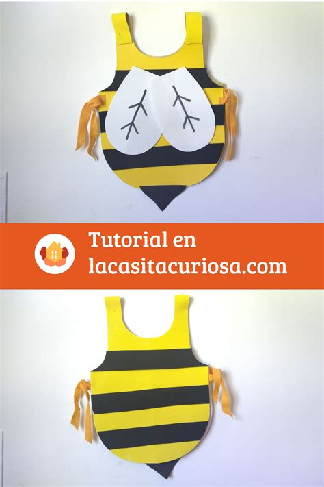 Colección de materiales para un disfraz de abeja infantil