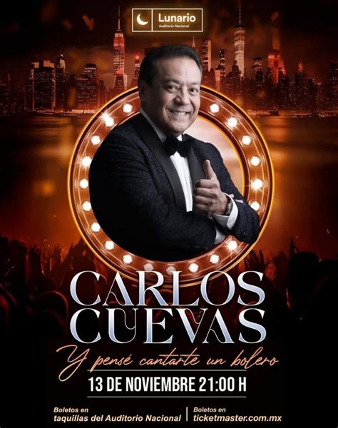 Fotografía de Carlos Cuevas en un acto promocional, destacando su faceta como actor consolidado.