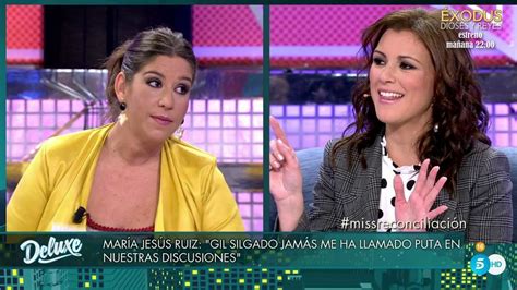 Anabel Gil y María Jesús Ruiz discutiendo