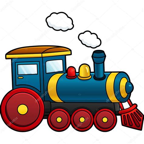 Dibujo de una locomotora de vapor para niños