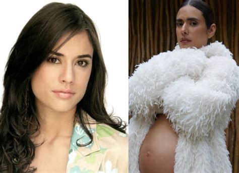 Carolina Ramírez durante su embarazo, mostrando los cambios físicos