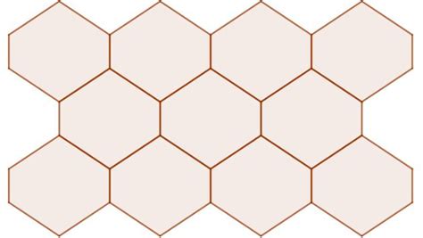 Diagrama geométrico que muestra cómo los hexágonos teselan un plano sin dejar espacios