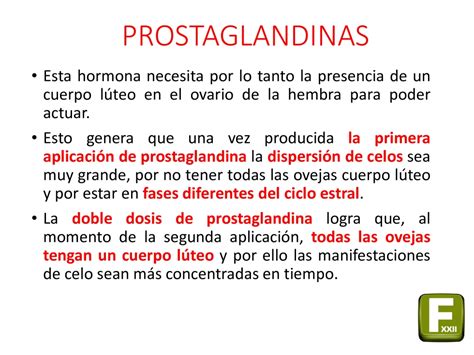 Esquema de las prostaglandinas y su función en el cuerpo humano