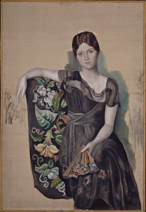 Retrato de Olga Khokhlova por Picasso o foto de Olga y Paulo